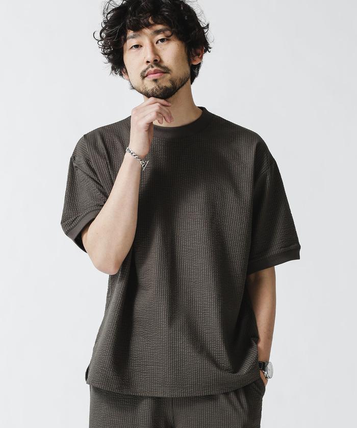 セール】シルケットシアサッカーTシャツ(503804991) | NANO