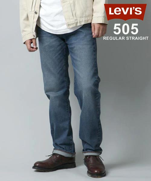 LEVIS 505 レギュラーストレート デニムパンツ 40 ブルー