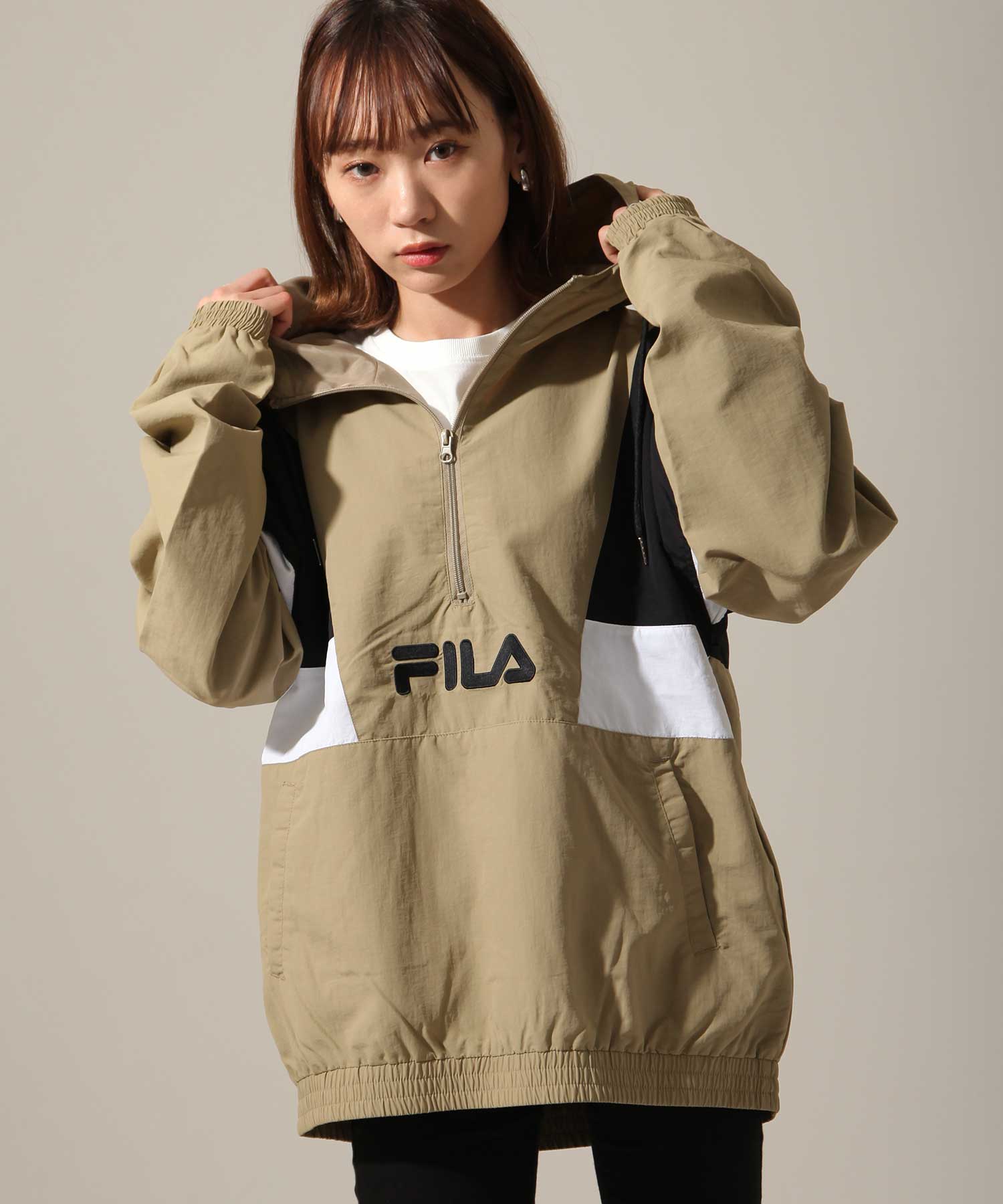 FILA/フィラ 防風ナイロン切替アノラック(504041286) | ジップファイブ