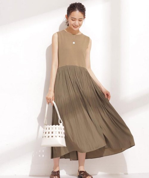 セール 40 Off ハーフミラノニットプリーツドッキングワンピース ノースリーブ ナノ ユニバース Nano Universe D Fashion セール 40 Off ハーフミラノニットプリーツドッキングワンピース ノースリーブ ナノ ユニバース Nano Universe D Fashion