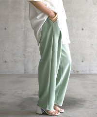 and it_/ボトムス パンツ レディース きれい見えタックツイルパンツ【M】【L】春夏秋冬 ブラック 黒 グレー モカ ミント 春服 楽ちん ラフ 上品 カジュアル デイリ/504055613