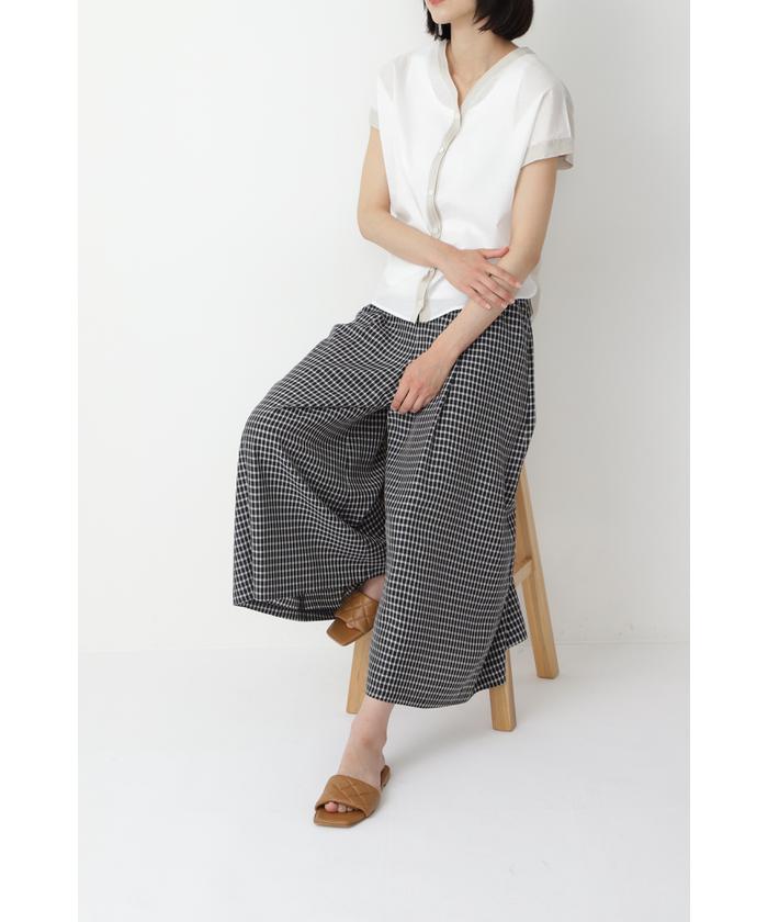 【美品】human woman ヒューマンウーマン　ティアードキュロット パンツ Human Woman ヒューマンウーマン キュロットパンツ Mサイズ