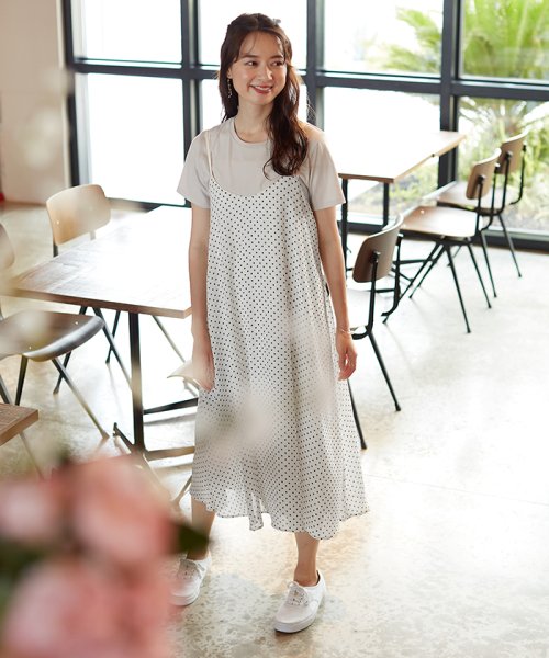 セール 50 Off Tシャツ ドットキャミワンピセット プロポーション ボディドレッシング Proportion Body Dressing D Fashion