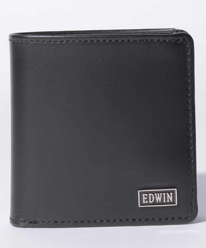 クーポン】【EDWIN】2つ折りウォレット ボンデッドレザー製