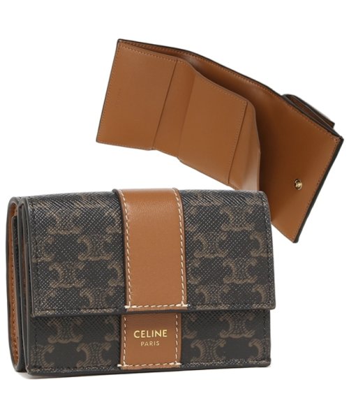 セール セリーヌ 三つ折り財布 トリオンフ ブラウン レディース Celine 10d722bz9 04lu セリーヌ Celine D Fashion