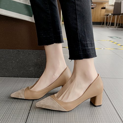 クーポン セール15 Off ミドルヒール 合皮 履きやすい 美脚 ミニミニストア Miniministore D Fashion