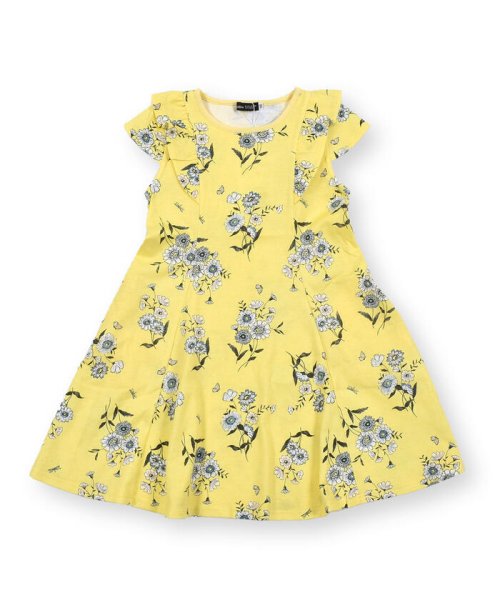 カラフル フラワー プリント フリル Aライン ワンピース 90 140cm ベベ Bebe D Fashion