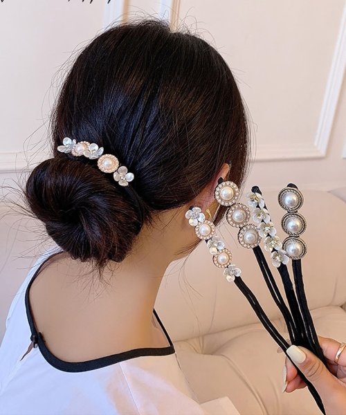 セール30 Off お団子ヘア くるりんぱ ヘアアクセサリー ヘアアレンジ おだんご リボン ヘアー 簡単 お団子 おだんごヘアー くるりんぱ ショッピングゴー Shoppinggo D Fashion