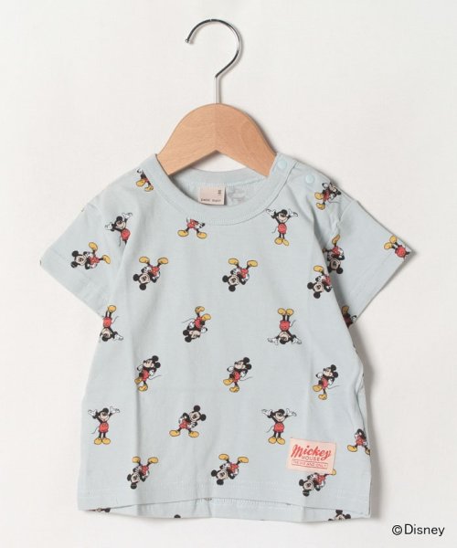 セール 40 Off Disney ミッキーマウスデザイン 総柄tシャツ プティマイン Petit Main D Fashion