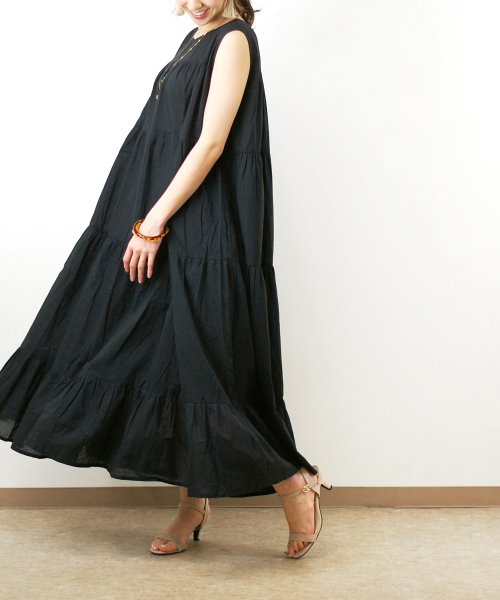 21新作 コットンキャンブリックティアードワンピース Nt Ss フィズ Fizz D Fashion