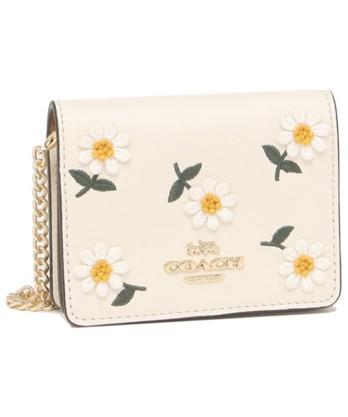コーチ アウトレット 二つ折り財布 チェーンウォレット 花柄 ホワイト レディース Coach C3058 Imcah コーチ Coach D Fashion コーチ アウトレット 二つ折り財布 チェーンウォレット 花柄 ホワイト レディース Coach C3058 Imcah コーチ Coach D Fashion