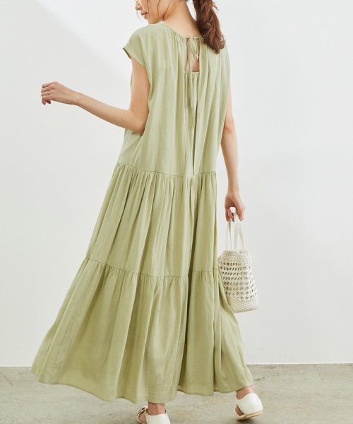 リンクコーデ 楊柳ティアードワンピース ロペピクニック Rope Picnic D Fashion
