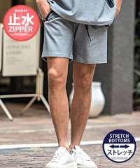 CavariA/キャバリア CavariA CavariA 止水ジップポケット付きストレッチショーツ メンズ ブランド 大人 カジュアル ショートパンツ 短パン 膝上 スウェッ/504092965