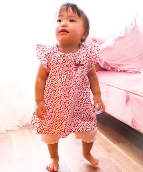 80 90cm スズランプリントワンピース ブルマ 2点セット 組曲kids Kumikyoku Kids D Fashion 80 90cm スズランプリントワンピース ブルマ 2点セット 組曲kids Kumikyoku Kids D Fashion