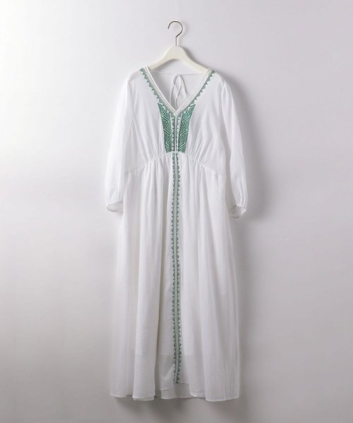 セール 40 Off Ne Quittez Pas ヌキテパ コットンボイル レース刺繍 Vネック ワンピース Emmel Refines エメル リファインズ Emmel Refines D Fashion