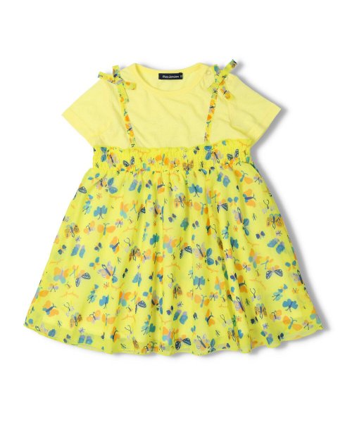子供服 Moujonjon ムージョンジョン ちょうちょ柄ワンピース 90cm 140cm M ムージョンジョン Moujonjon D Fashion