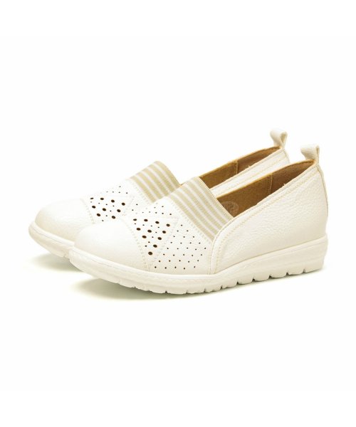 Partam Sports レディース スリッポン 軽量 パンチング パータムスポーツ スニーカー ローカット カジュアル Ic 715 フットプレイス Foot Place D Fashion