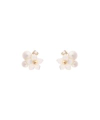 Samantha Tiara/K10 YG フラワーパールピアス/503969925