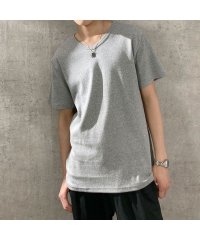 MAC HOUSE(men)/NAVY ネイビー テレコVネック半袖Tシャツ MH/03755SS/504092874