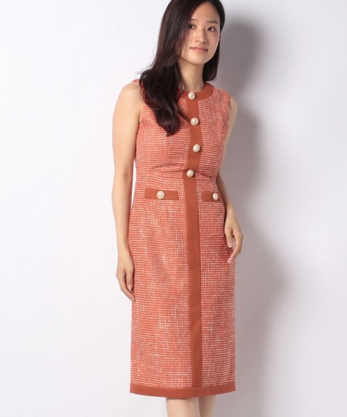 セール カラーツイードスリーブレスワンピース エイミーイストワール Eimy Istoire D Fashion