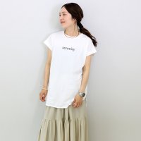 Aletta vita/アレッタ ヴィータ Aletta vita 綿天竺フレンチロゴTシャツ/504103941