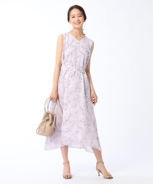 セール 50 Off 洗える ラインフラワープリントワンピース アンタイトル Untitled D Fashion セール 50 Off 洗える ラインフラワープリントワンピース アンタイトル Untitled D Fashion