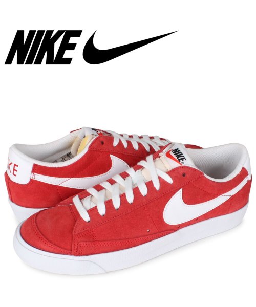 セール Nike Blazer Low 77 Suede ナイキ ブレザー ロー スニーカー メンズ ブレイザー ブレーザー レッド Da7254 600 ナイキ Nike D Fashion