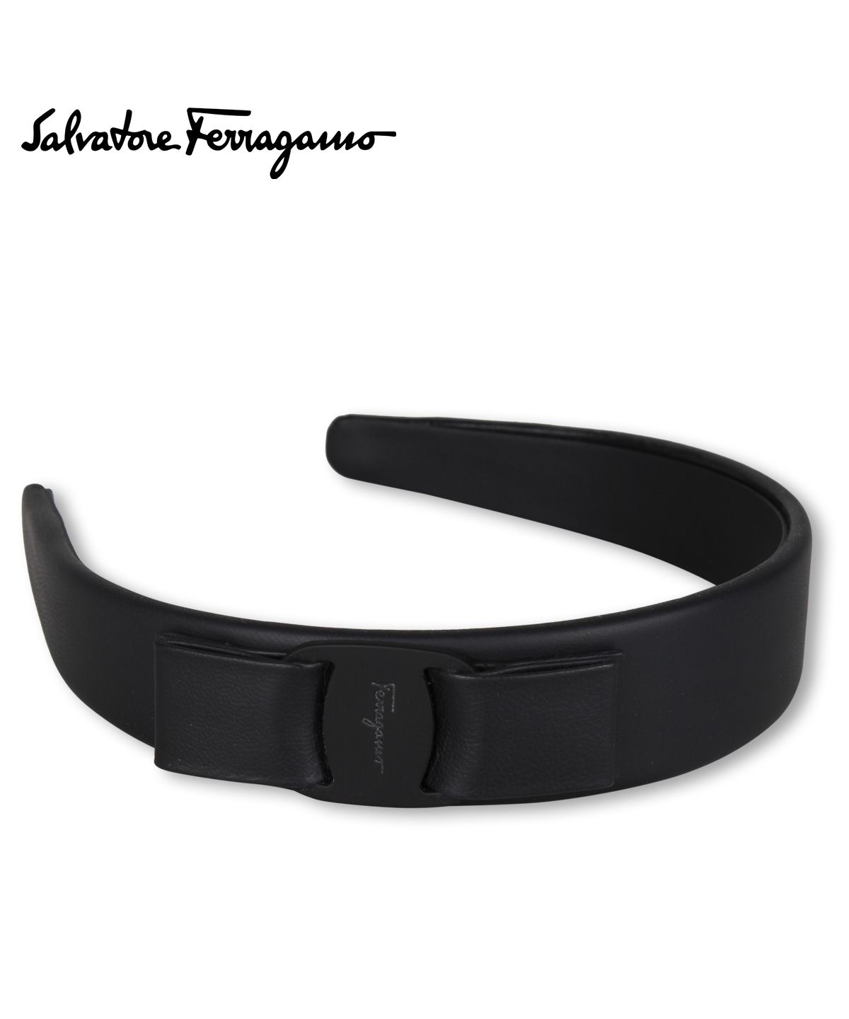 Salvatore ferragamo カチューシャ　ブラック フェラガモ カチューシャ ブラック/ゴールド 344311 (FERRAGAMO
