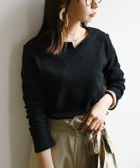 and it_/カットソー 長袖 レディース Beコルテキーネックデイリーロングカットソー【and it_】【F】トップス 春夏秋 カットソー ロンT オフホワイト 白 くすみ/504100971