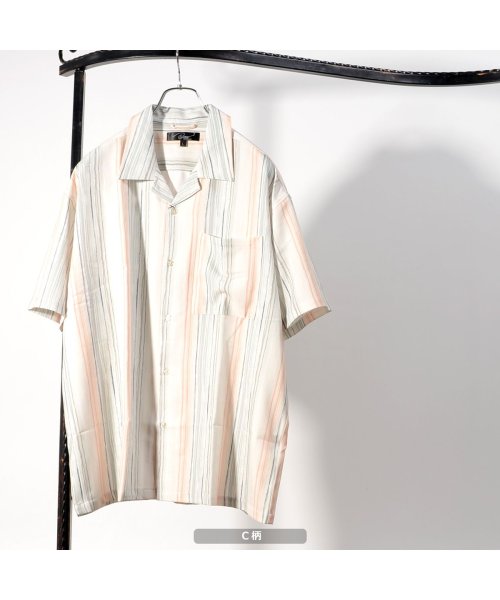 セール 総柄 オープンカラー 半袖シャツ シャツ メンズ シャツ レディース オープンカラーシャツ 半袖 柄シャツ アロハシャツ ゆったり 大きめ 開襟シャツ トッ ワンフォークロージング 1111clothing D Fashion