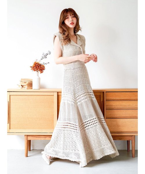 ニットレースジャケットワンピース Darich Darich D Fashion ニットレースジャケットワンピース Darich Darich D Fashion