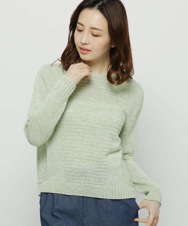 セール 50%OFF】ホールガーメント（R）リネン混ニットプル