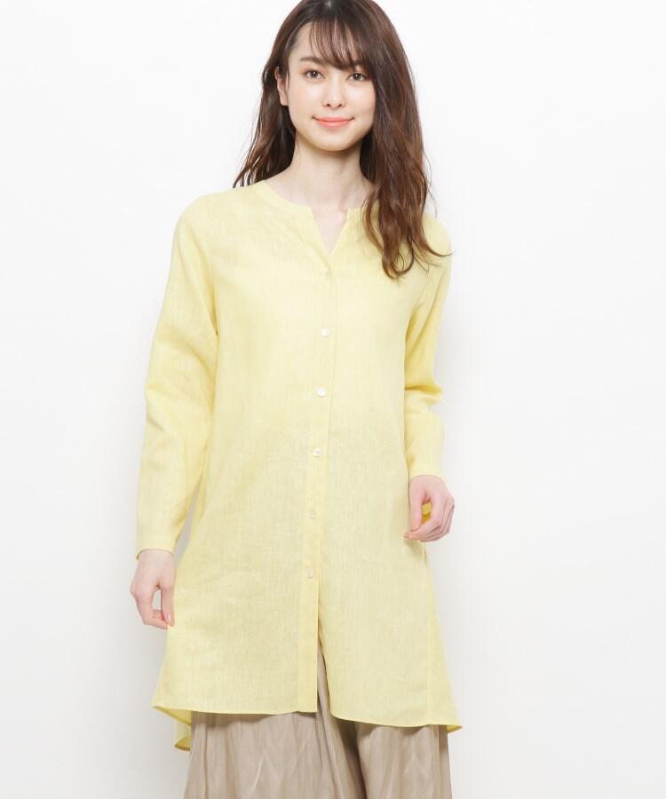 セール80%OFF】麻混ボタンデザインシャツ(504112196) | エッシュ(esche