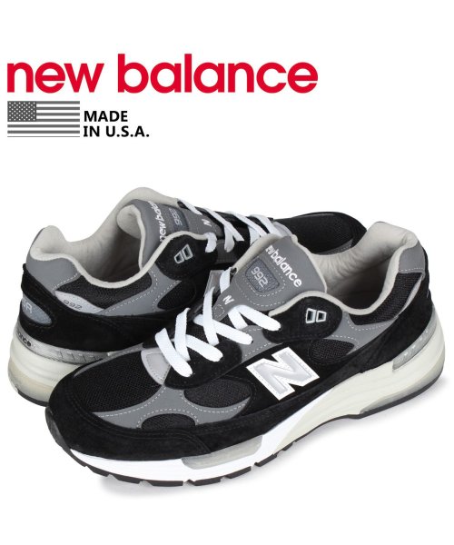 クーポン セール10 Off ニューバランス New Balance 992 スニーカー メンズ Dワイズ Made In Usa ブラック 黒 M992eb ニューバランス Newbalance D Fashion