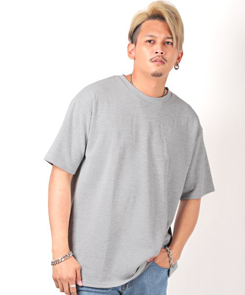 セール15 Off 鹿の子編みwフェイスbigtシャツ Tシャツ メンズ 半袖 ビッグシルエット 鹿の子 無地 ラグスタイル Luxstyle D Fashion