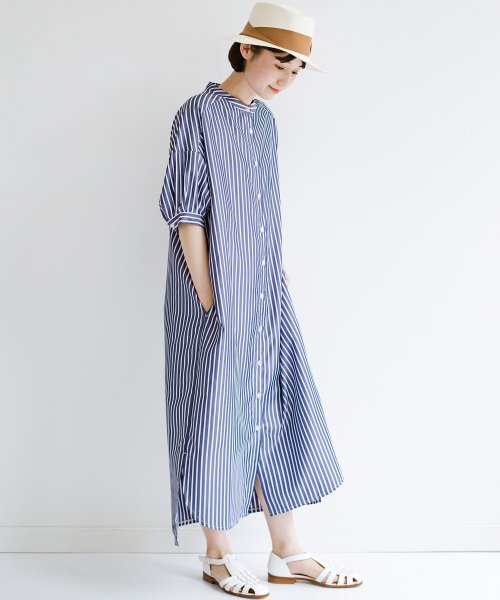 五分袖登場 まだまだオーバーサイズにお任せしたい ゆったりシルエットシャツワンピ By Que Made Me ハコ Haco D Fashion