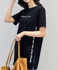 maison de LATIR/メゾンドラティール maison de LATIR 1枚でもレイヤードとしても使える長さのあるチュニックTシャツ/504116887