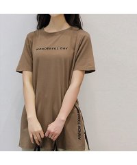 maison de LATIR/メゾンドラティール maison de LATIR 1枚でもレイヤードとしても使える長さのあるチュニックTシャツ/504116887