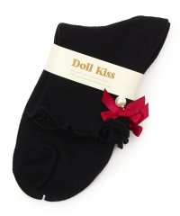 DollKiss/ドール キス Doll Kiss 13色展開リボン付きメローリブクルーソックス 靴下/504123445