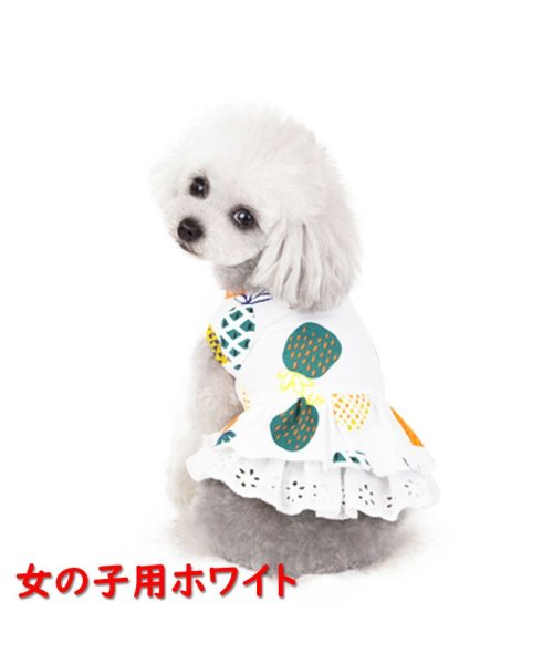 セール10 Off 犬 犬服 犬の服 女の子用 男の子用 ワンピース スカート パイナップル かわいい Dcos0029 マウマウ Mowmow D Fashion