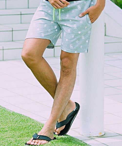Cavaria モノグラム総柄ストレッチポンチショーツ ハーフパンツ メンズ ポンチ スウェット ショートパンツ ひざ上 膝上 短パン スウェットパンツ スエッ キャバリア Cavaria D Fashion Cavaria モノグラム総柄ストレッチポンチショーツ ハーフパンツ メンズ ポンチ スウェット ショートパンツ ひざ上 膝上 短パン スウェットパンツ スエッ キャバリア Cavaria D Fashion