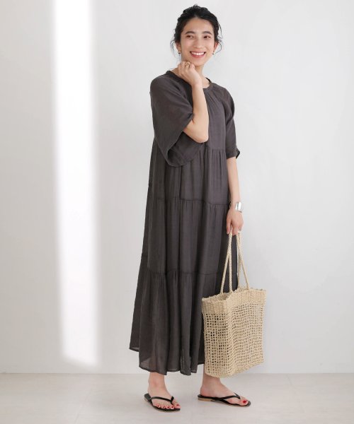 セール スタイルアップリラックスティアードワンピース ブージュルード Bou Jeloud D Fashion