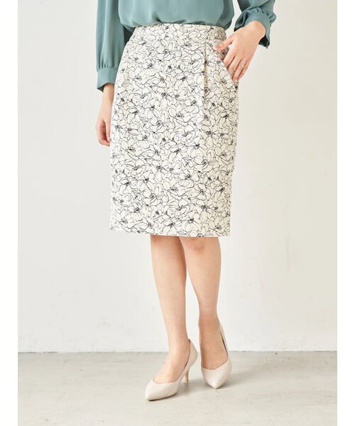 セール P 線画花柄タイトスカート イェッカ ヴェッカ Yecca Vecca D Fashion セール P 線画花柄タイトスカート イェッカ ヴェッカ Yecca Vecca D Fashion