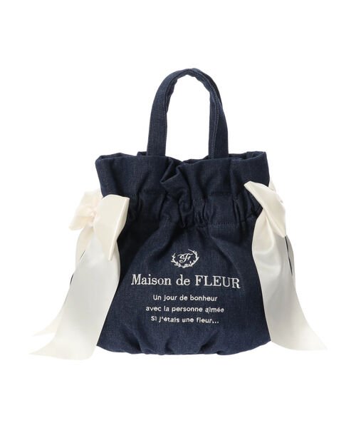 セール 30 Off デニムギャザー2wayトートバッグ メゾンドフルール Maison De Fleur D Fashion セール 30 Off デニムギャザー2wayトートバッグ メゾンドフルール Maison De Fleur D Fashion