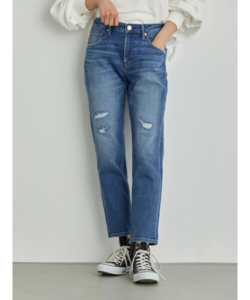 クーポン セール46 Off テーパードダメージデニム アメリカン ホリック American Holic D Fashion クーポン セール46 Off テーパードダメージデニム アメリカン ホリック American Holic D Fashion