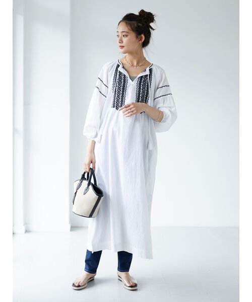 セール 58 Off ボタニカル刺繍ワンピース クラフトスタンダードブティック Craft Standard Boutique D Fashion