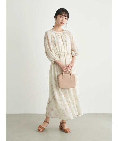 セール ふんわりシフォンワンピース アースミュージック エコロジー Earth Music Ecology D Fashion