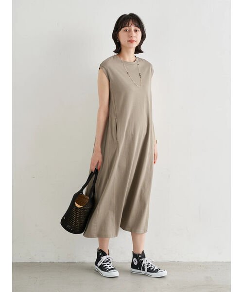 クーポン セール60 Off Aラインスリーブレスカットワンピース アースミュージック エコロジー Earth Music Ecology D Fashion