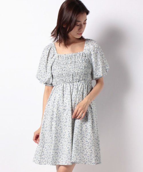クーポン セール 84 Off 花柄シャーリングミニ ワンピース イング Ingni D Fashion