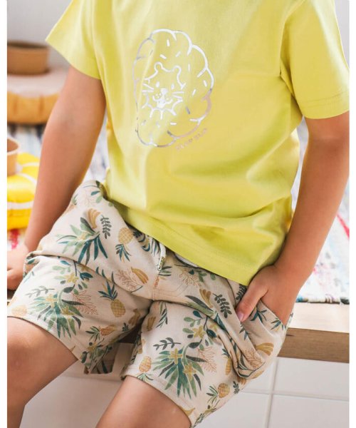 クーポン】ボタニカル柄 恐竜柄 4分丈 ショートパンツ(80~130cm)(504127795) | スラップスリップ(SLAP SLIP) - d fashion